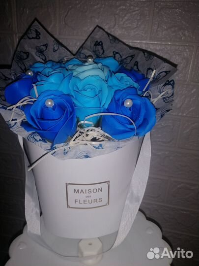 Букет из мыльных роз