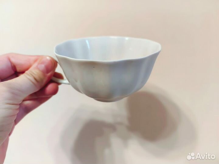 Фарфоровые чашки и блюдца несорт СССР
