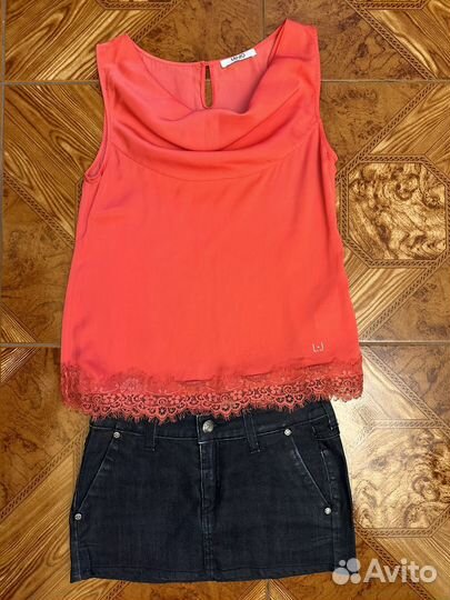 Liu jo юбка и блуза топ