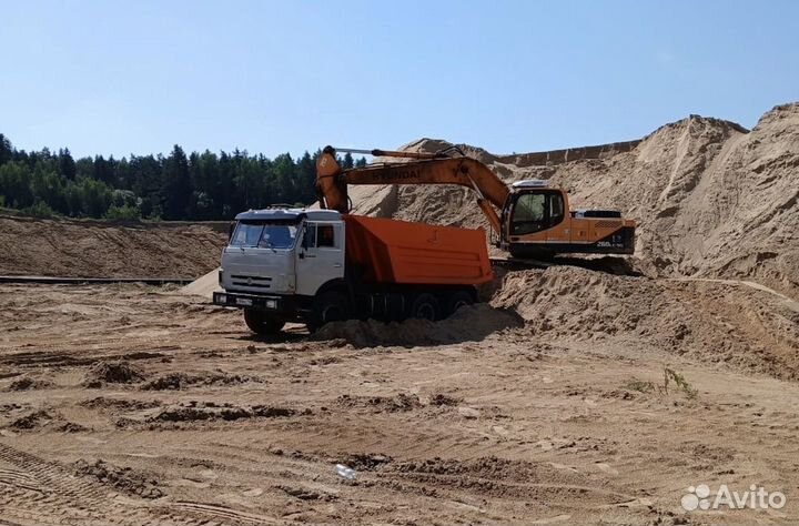 Песок, Щебень с доставкой от 1 м3