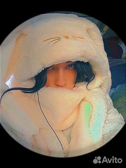 Шапка с ушками зайца