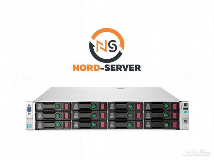 Сервер HP DL380p Gen8 12LFF 2x E5-2690 v2 192GB