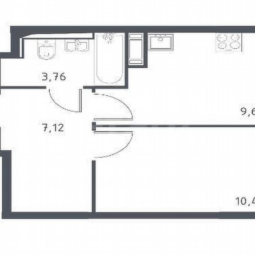 1-к. квартира, 31 м², 5/12 эт.