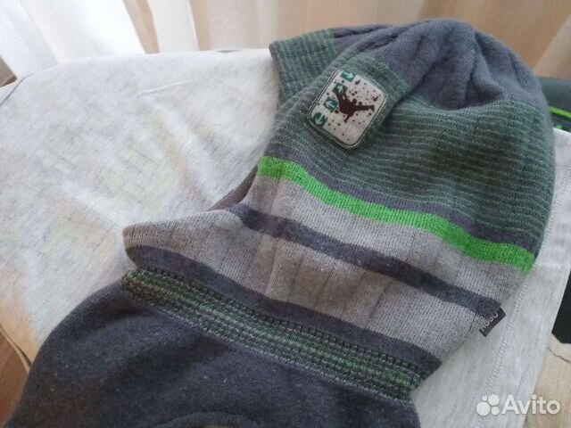 Шапка шлем осень-весна