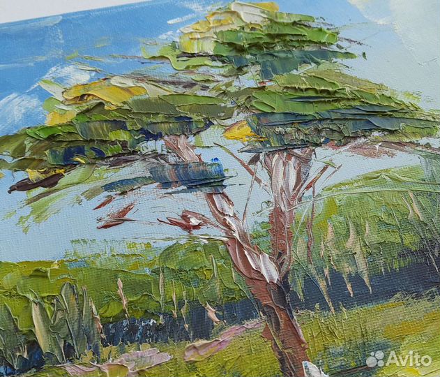 Картина маслом на холсте пейзаж