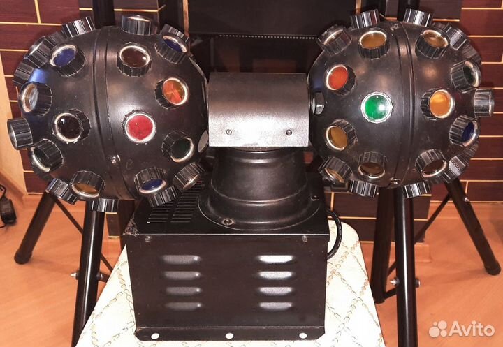 Светомузыка Euro Dj Double Ball Полицвет 84 Линзы