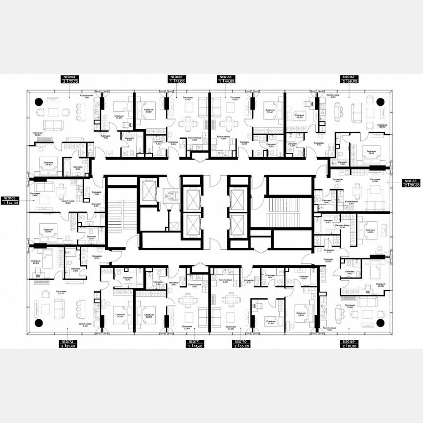 Квартира-студия, 29 м², 22/37 эт.