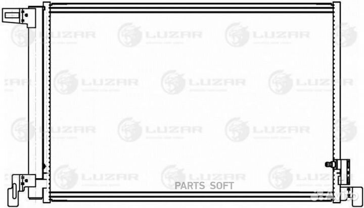 Luzar lrac1860 Радиатор кондиционера Audi Q7 (15)