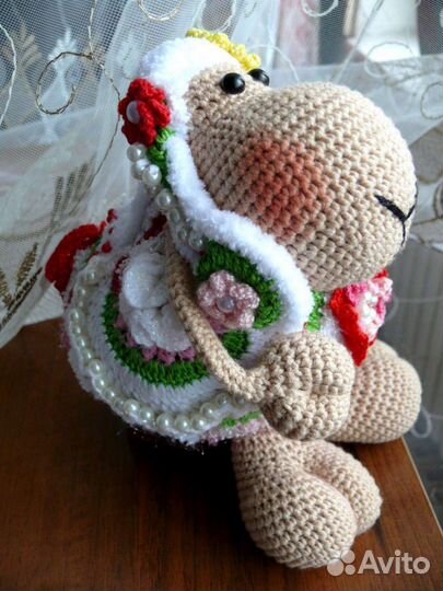 Вязаная игрушка Гламурная Овечка Долли