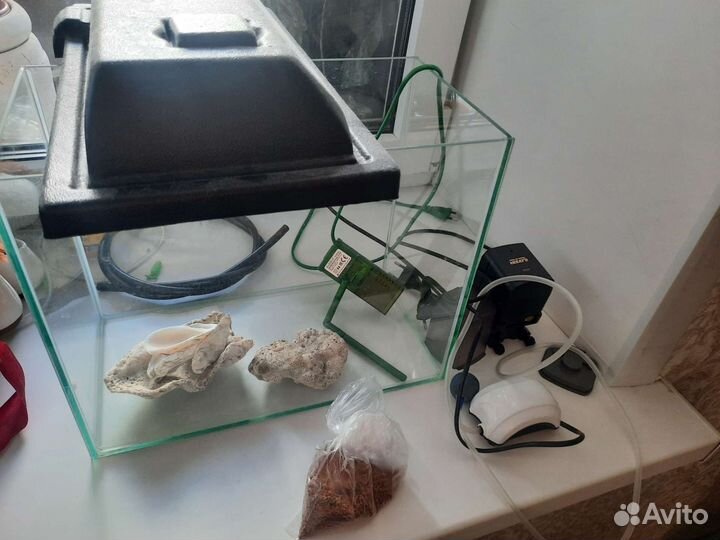 Аквариум 18 литров и принадлежности