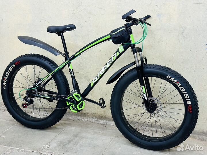 Фэтбайк 26R 2023г (черно-зеленый)