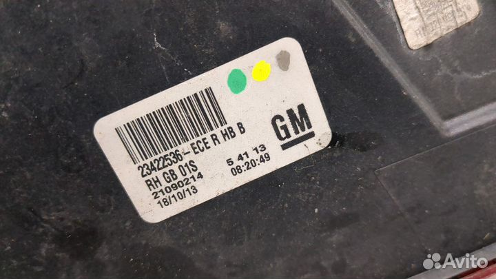 Фонарь (задний) правый Opel Insignia, 2013