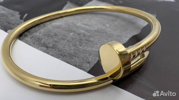 Браслет женский Cartier гвоздь золото medium model