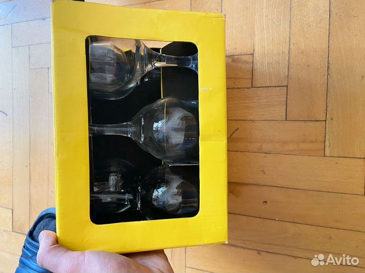 Винные бокалы 6 штук