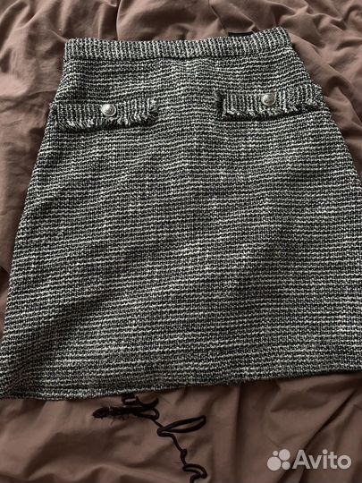 Юбка твидовая