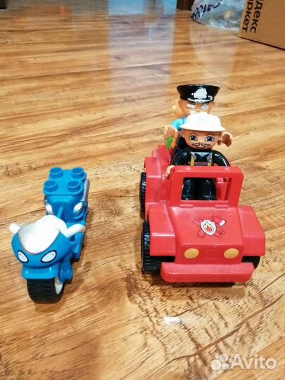 Lego duplo машинка и мотоцикл