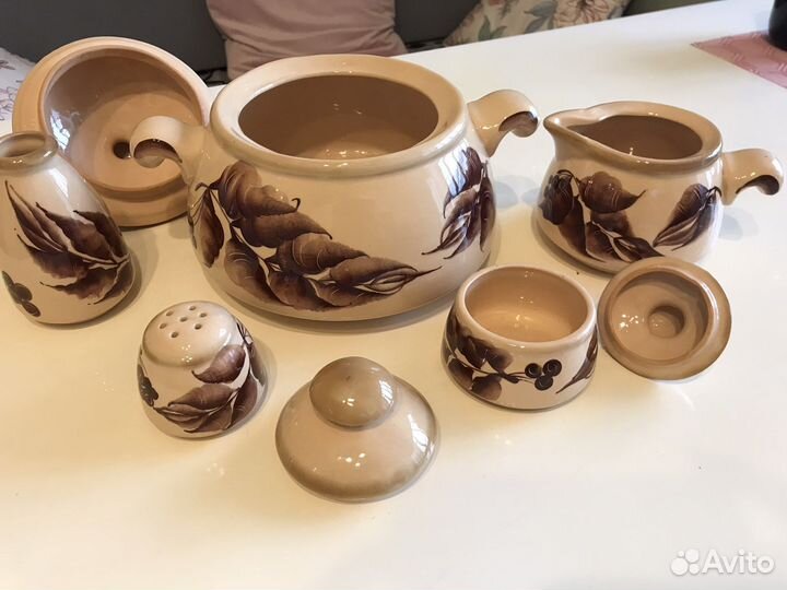 Набор глиняной посуды 9 предметов