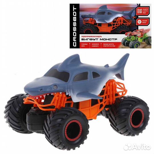 Бигфут Монстр на радиоуправлении Акула Crossbot 8