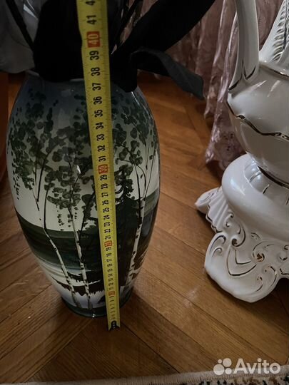 Вазы наполные стекло, фарфор