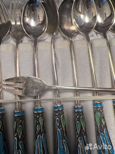 Антикварный серебряный набор silver