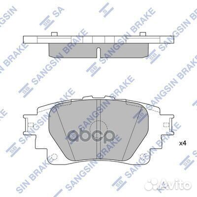 Колодки тормозные задние SP4341 Sangsin brake