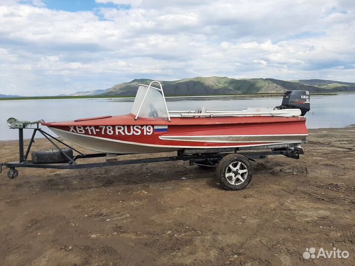 Лодка Обь с прицепом