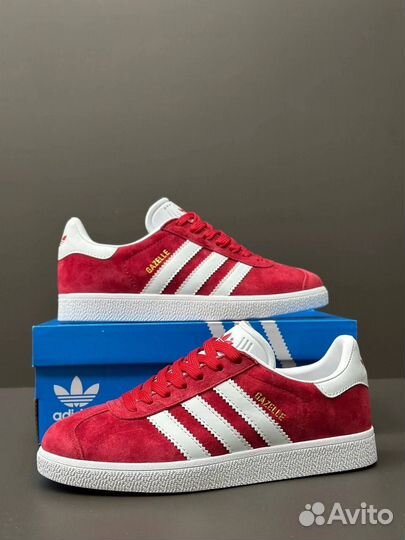 Кроссовки Adidas Gazelle красные 7