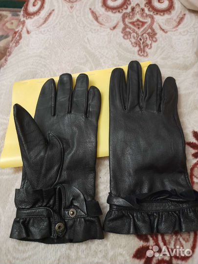 Перчатки кожаные