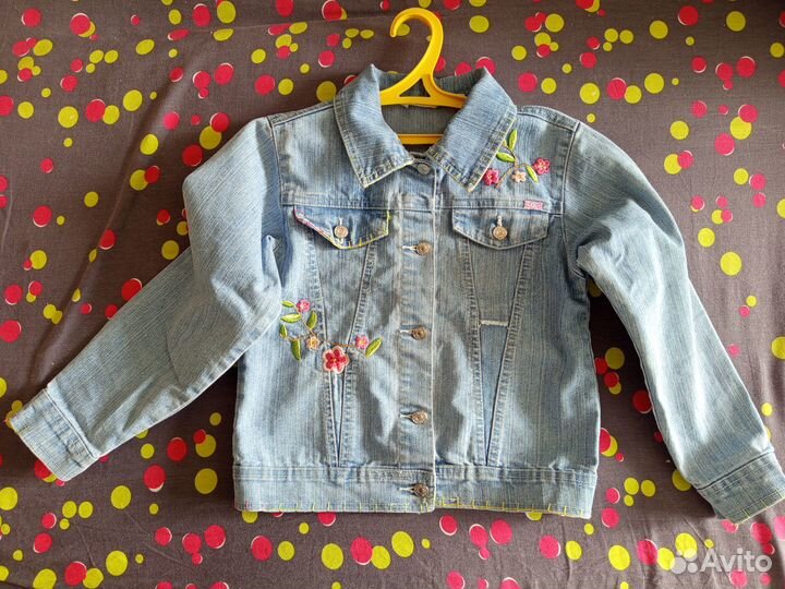 Джинсовая куртка для девочки 122 128
