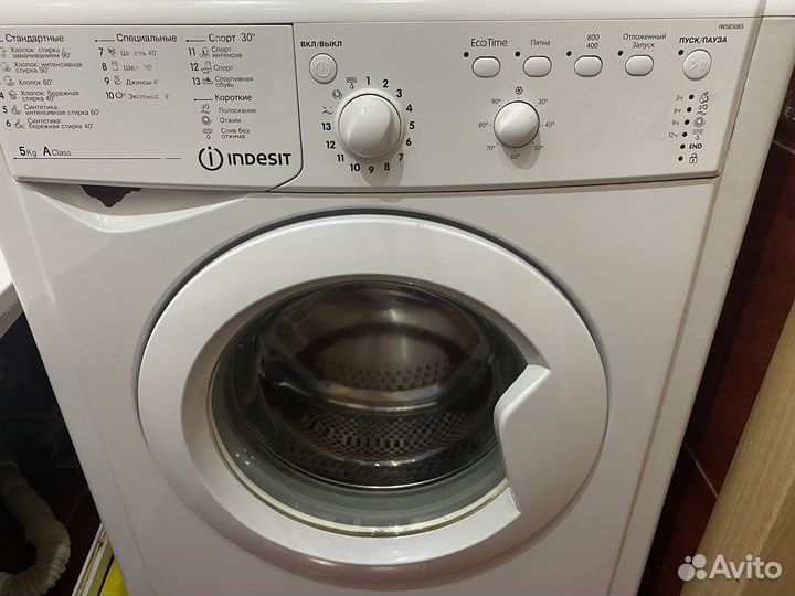 Стиральная машина бу indesit iwsb5085 на запчасти