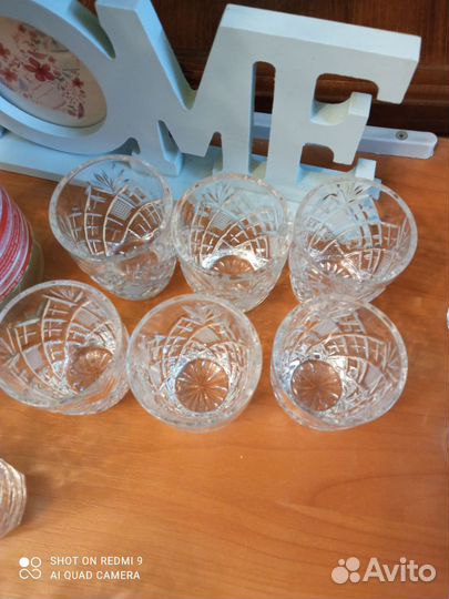 Хрустальные фужеры бокалы СССР