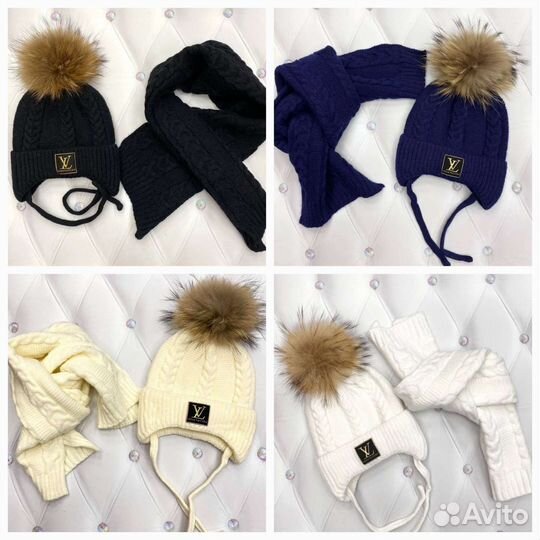 Комплект шапка и шарф