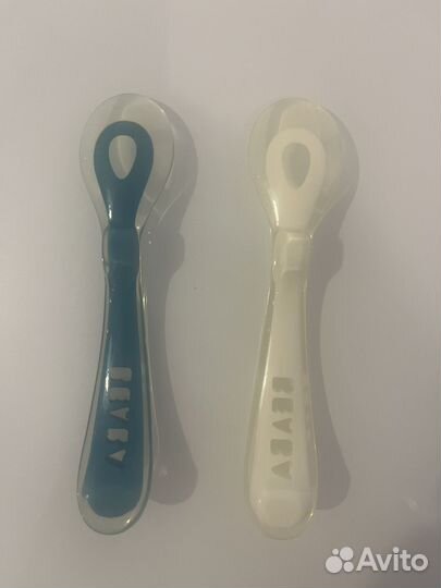Ложки beaba 2 шт + поильник beaba