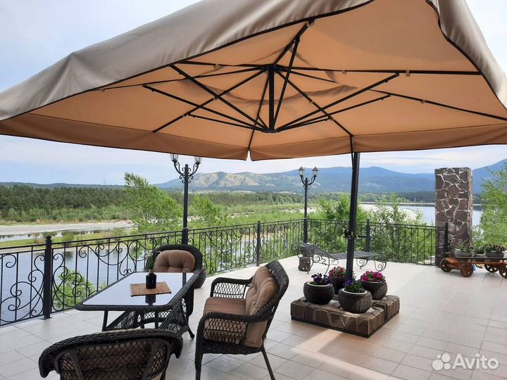 Усиленный зонт 3х3 для кафе в наличии