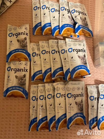 Корм суп для кошек organix