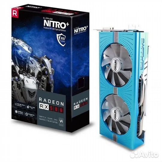 Видеокарта rx580 8gb sapphire nitro plus