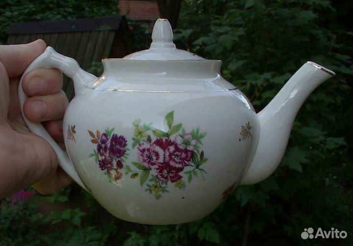 Чайный сервиз гвоздика Дулёво СССР 1958г