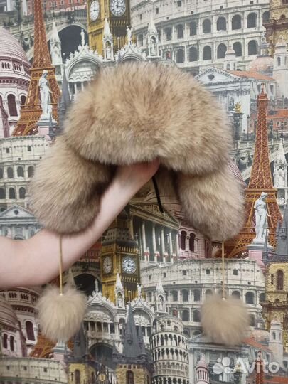 Шапка ушанка женская