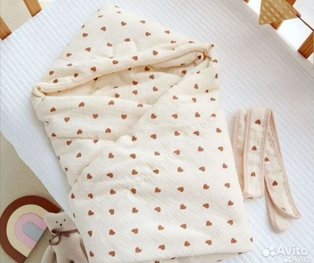 Конверт - Одеяло муслиновое для новорожденных