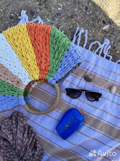 Летняя сумка плетеная