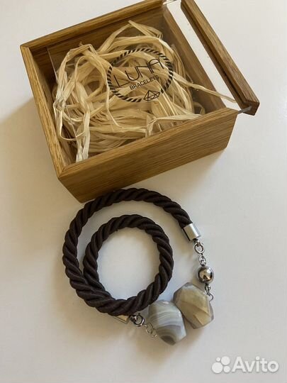 Браслет с агатом (15 см)