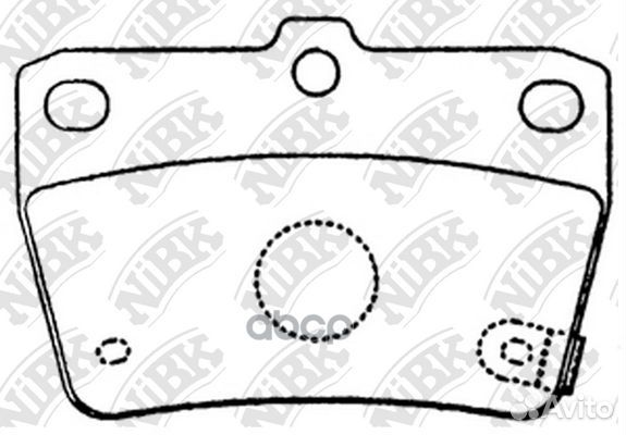 Тормозные колодки toyota RAV4 (A20/25) 00-05