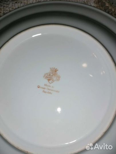 Тарелки фарфор гдр