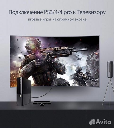 Ugreen hdmi кабель 4K/60Hz hdmi 2.0 для TvBox/PS4
