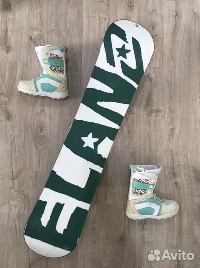 Сноуборд комплект 125 127 130 как новый