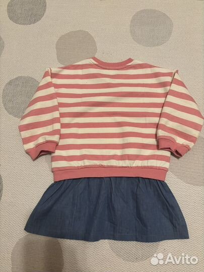 Плате теплое для девочки 104-110