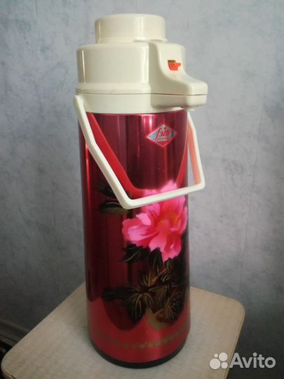 Термос 3 литра с помпой, фабричное произ-во