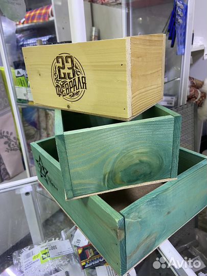 Ящик деревянный 23 февраля