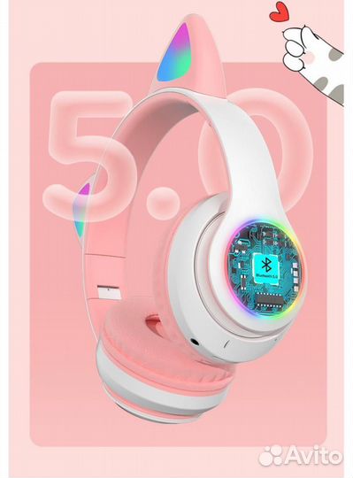 Беспроводные наушники CAT ear STN-28, розовый