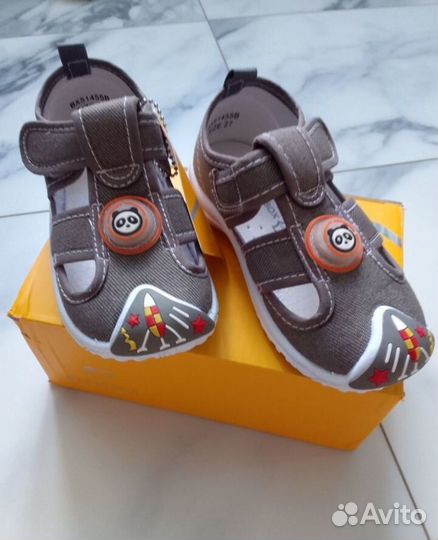 Текстильные сандали для мальчика 27 размер